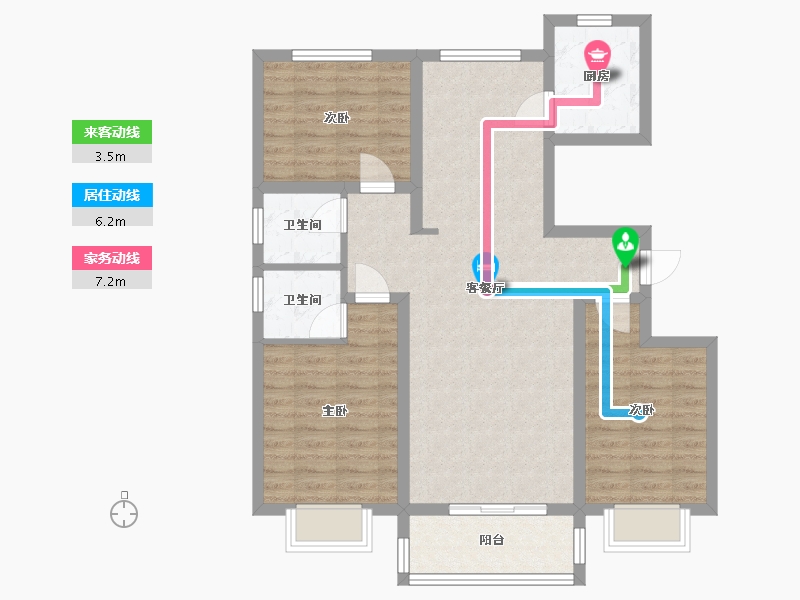 河北省-邢台市-聚馨苑小区-126.00-户型库-动静线