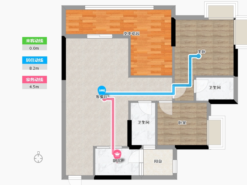 广东省-云浮市-祥利明珠新城3区-82.00-户型库-动静线