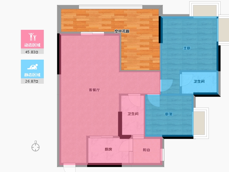 广东省-云浮市-祥利明珠新城3区-82.00-户型库-动静分区