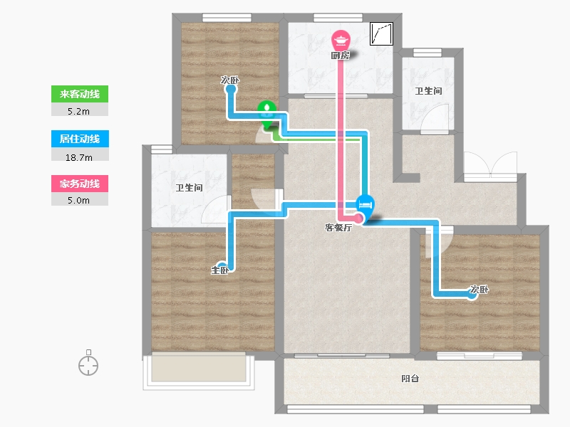 山东省-济南市-鲁商悦府-104.00-户型库-动静线