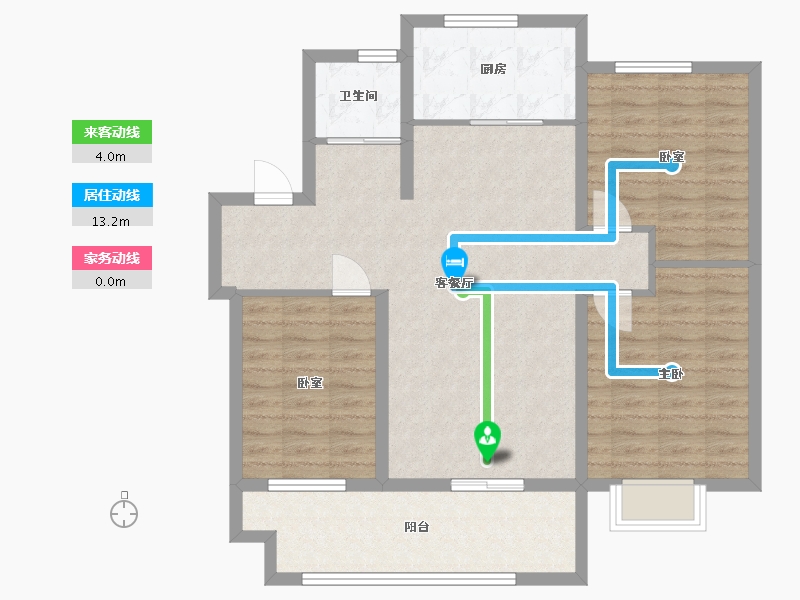 山东省-日照市-水悦华庭-95.00-户型库-动静线