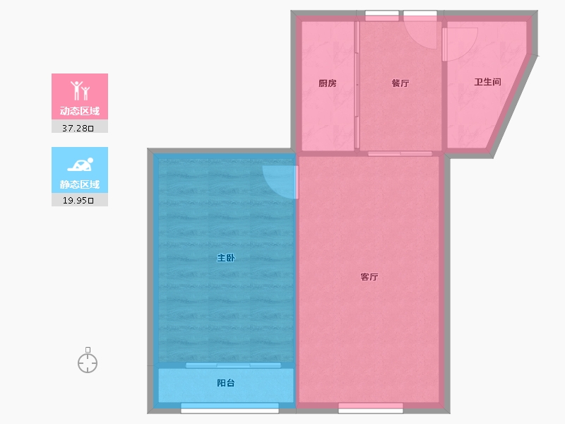 上海-上海市-宋园路-60.00-户型库-动静分区