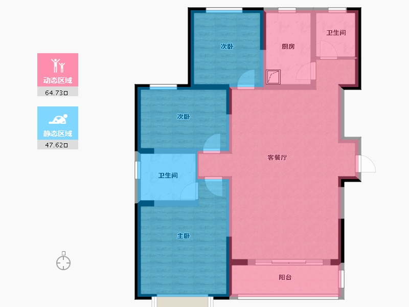 山东省-济宁市-西护城河C区-100.00-户型库-动静分区