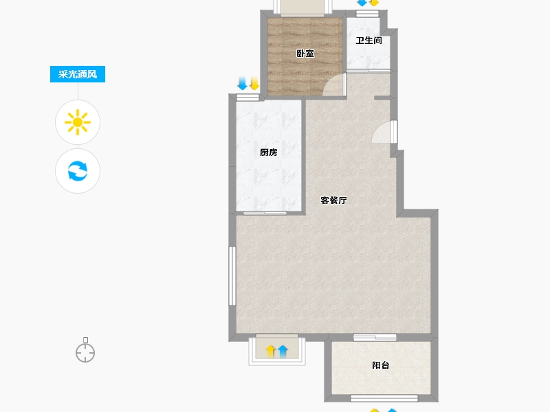 四川省-南充市-碧桂园天樾-144.00-户型库-采光通风