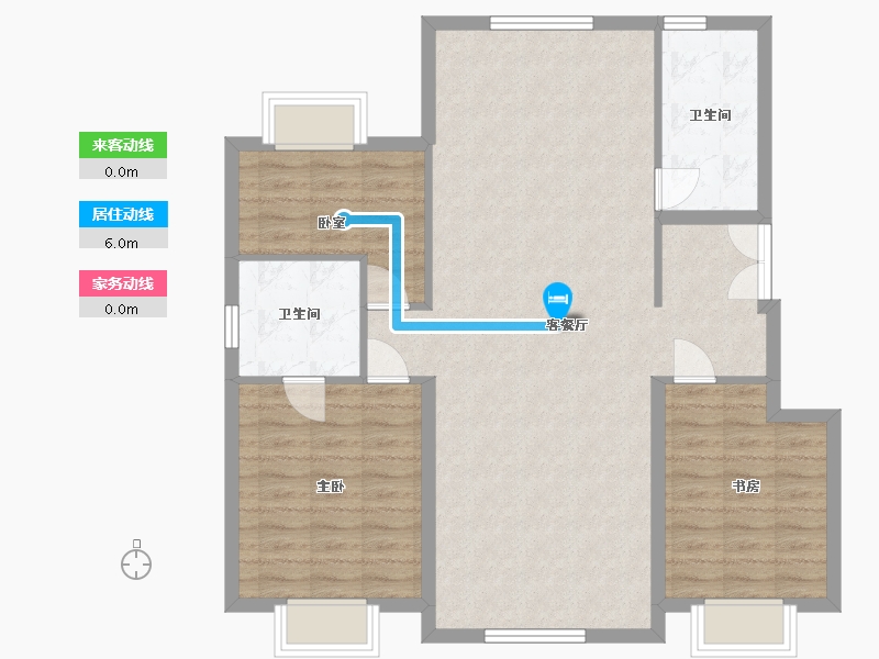 辽宁省-抚顺市-汇银东樾-110.00-户型库-动静线