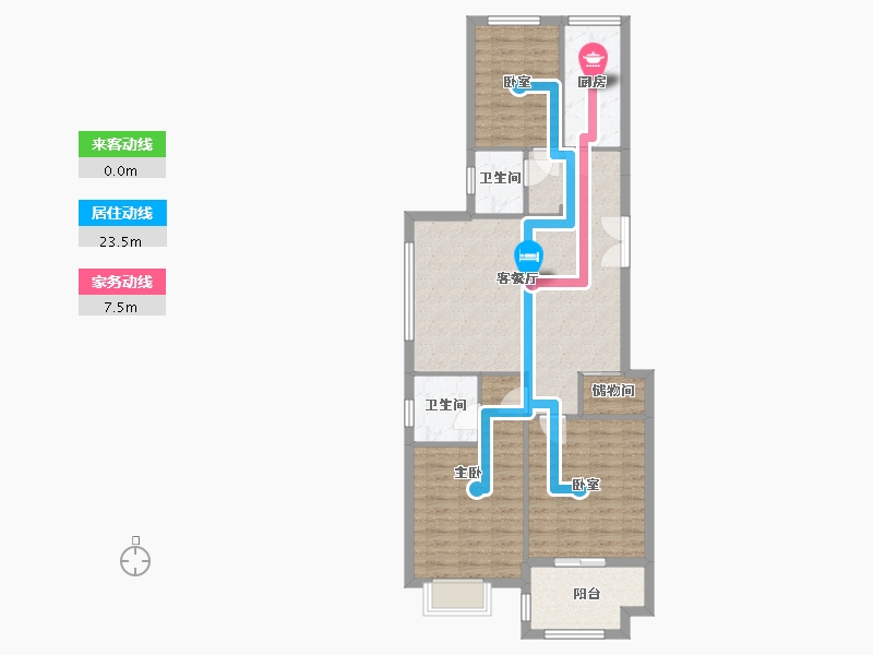 山东省-菏泽市-旭帝鑫城二期-101.62-户型库-动静线