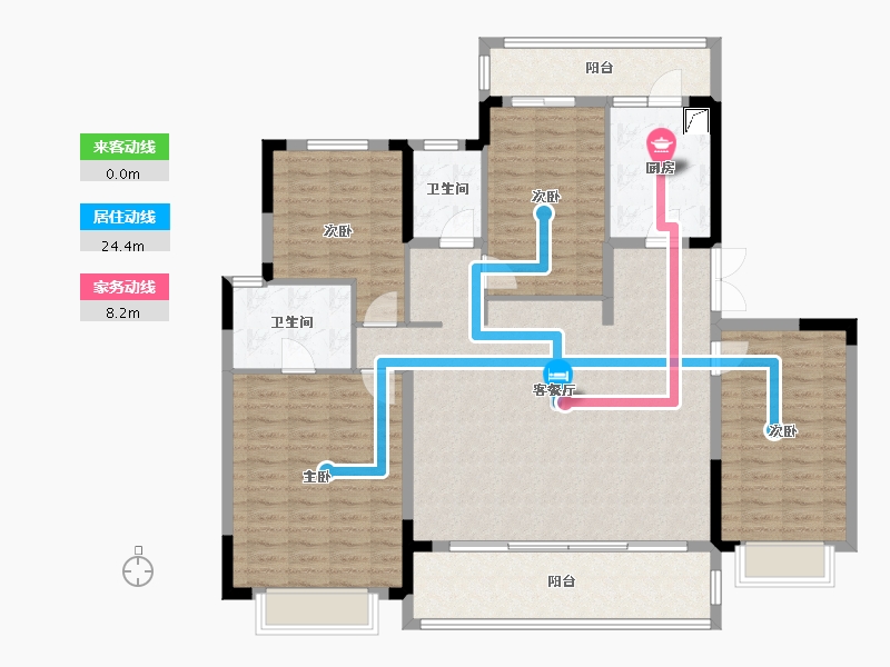 四川省-成都市-旭辉江山和鸣-132.00-户型库-动静线