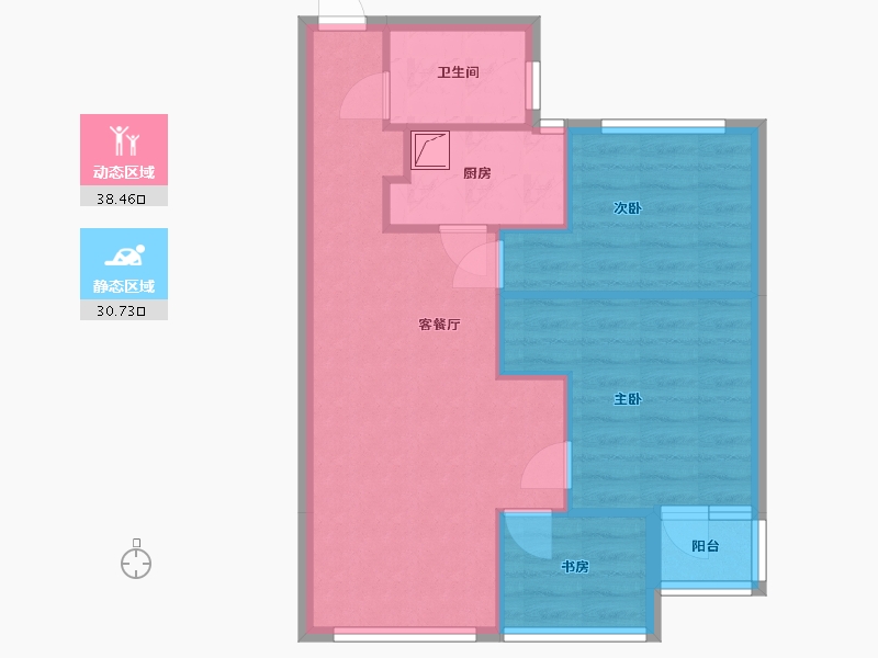 陕西省-西安市-就掌灯-96.00-户型库-动静分区