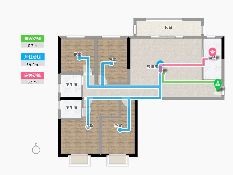 四川省-成都市-馨苑-138.00-户型库-动静线