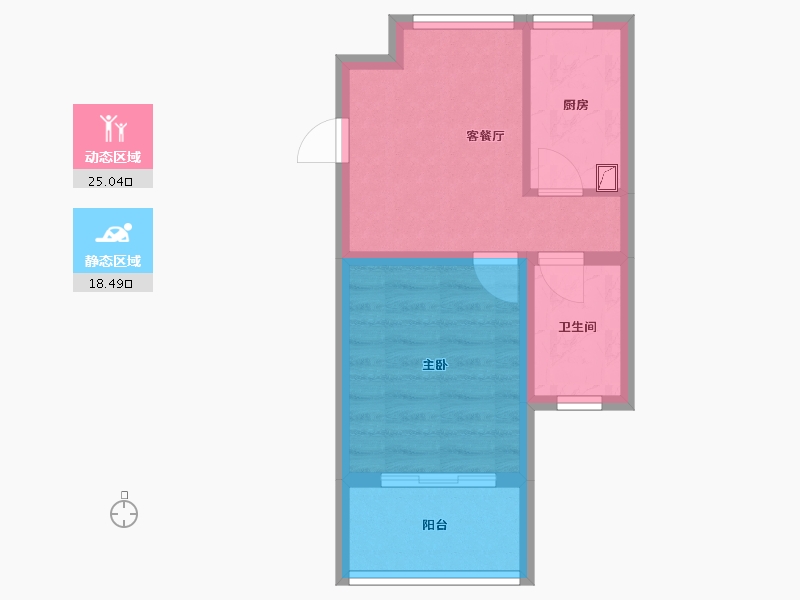 上海-上海市-华康佳苑-44.00-户型库-动静分区