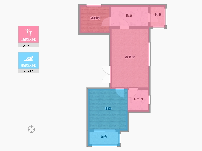 北京-北京市-永旺家园-三区-50.00-户型库-动静分区