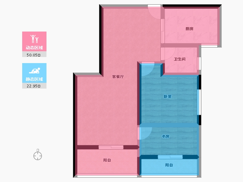 云南省-昆明市-泛亚城邦-72.00-户型库-动静分区