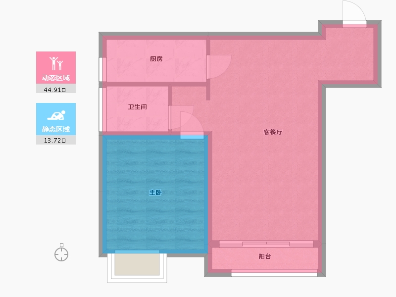 河南省-驻马店市-建业城-70.00-户型库-动静分区