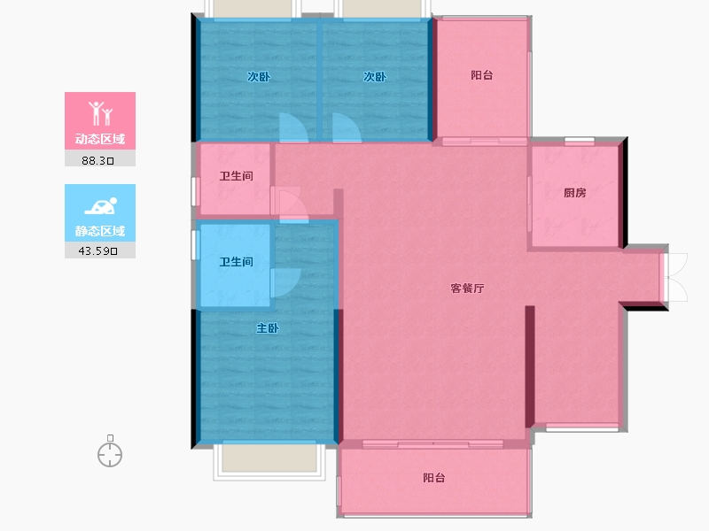 广东省-揭阳市-金贤·隆江新城-120.00-户型库-动静分区