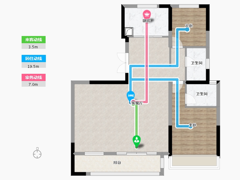 宁夏回族自治区-银川市-民生·如院-99.00-户型库-动静线