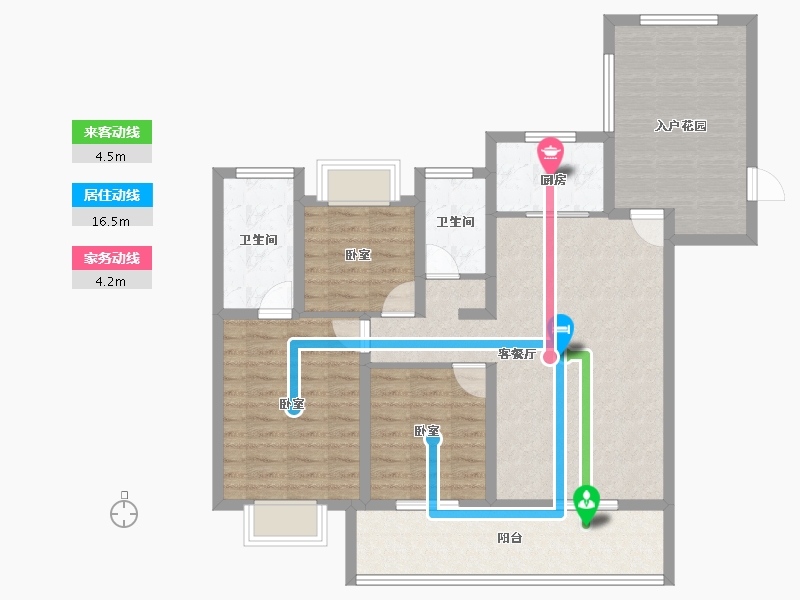 云南省-丽江市-丽江东亚国睿华庭-99.38-户型库-动静线