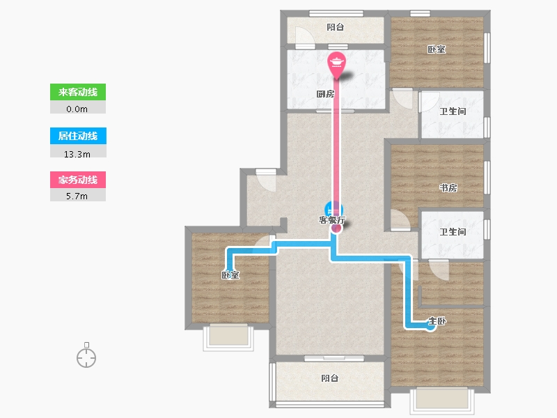 山西省-晋中市-晋中恒大华府2期-150.00-户型库-动静线