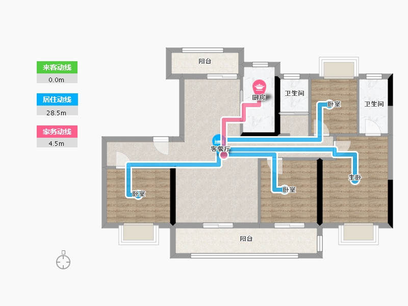 广西壮族自治区-贵港市-贵港市碧桂园-112.00-户型库-动静线