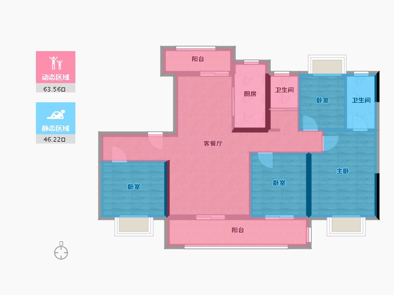 广西壮族自治区-贵港市-贵港市碧桂园-112.00-户型库-动静分区