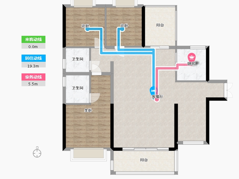 广东省-揭阳市-金贤·隆江新城-123.00-户型库-动静线