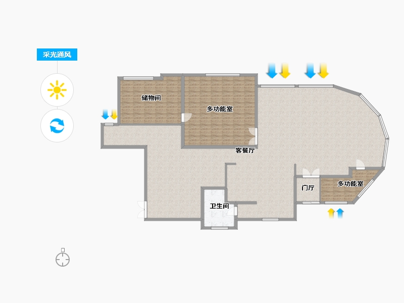 湖南省-常德市-柏林国际-200.00-户型库-采光通风