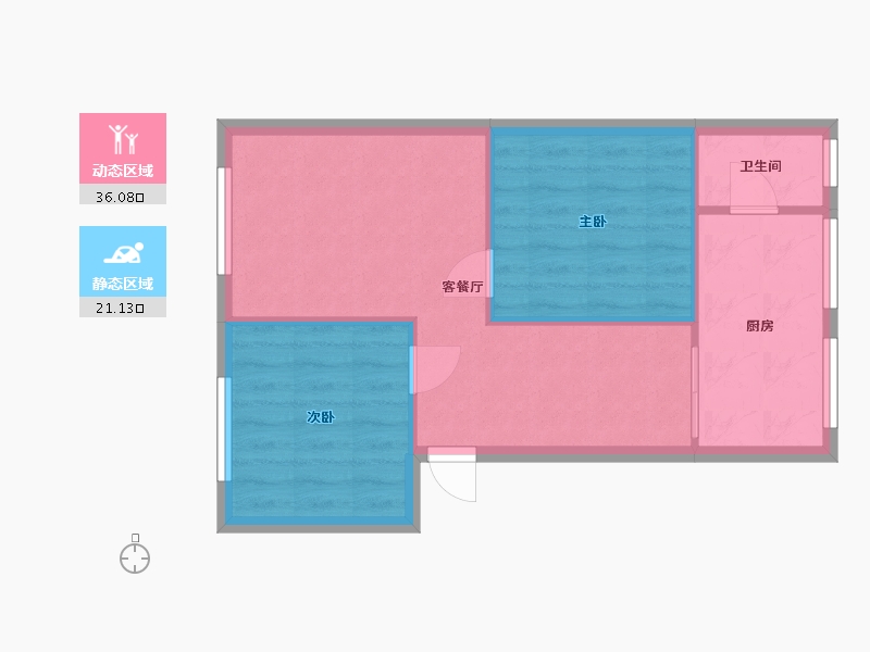 四川省-成都市-石油苑-75.00-户型库-动静分区