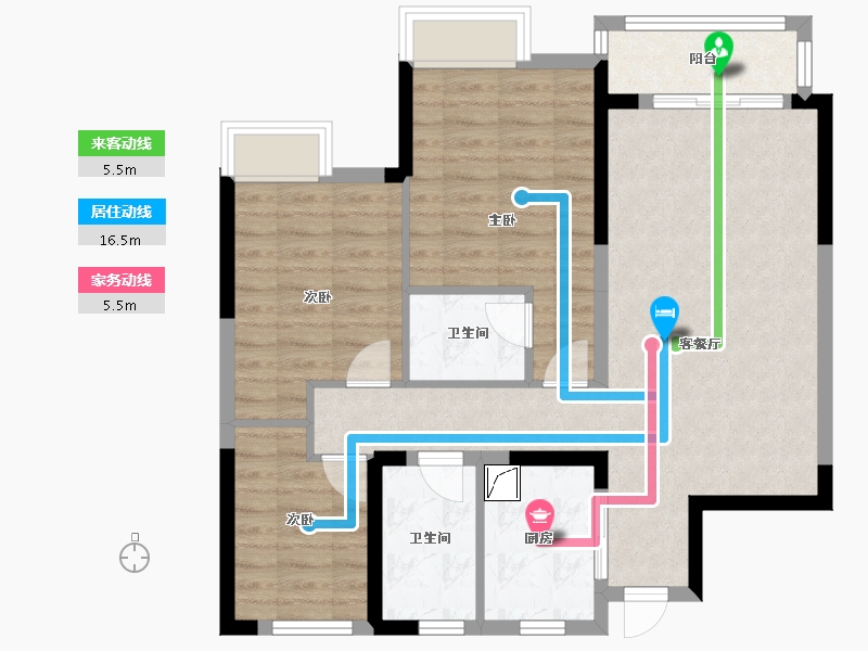 江西省-宜春市-名仕学府-103.00-户型库-动静线