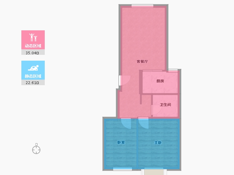 北京-北京市-橡树湾-55.00-户型库-动静分区