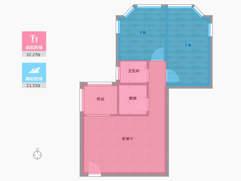 广东省-广州市-天鹅花苑-50.00-户型库-动静分区