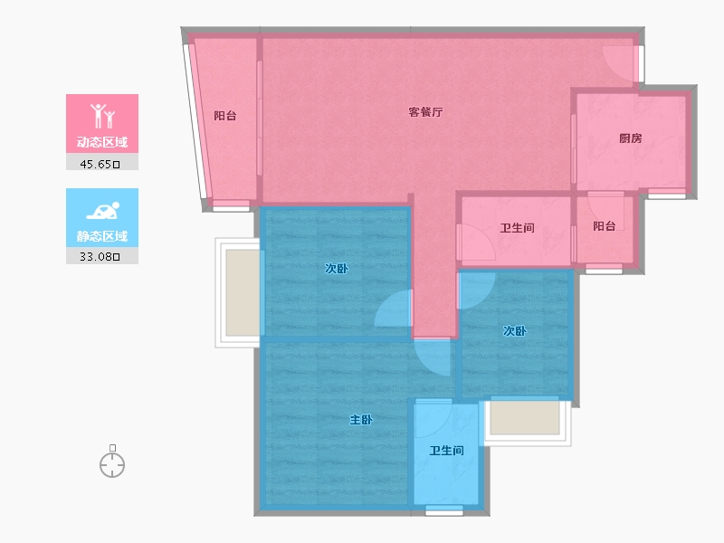 广东省-深圳市-天骄世家-80.00-户型库-动静分区