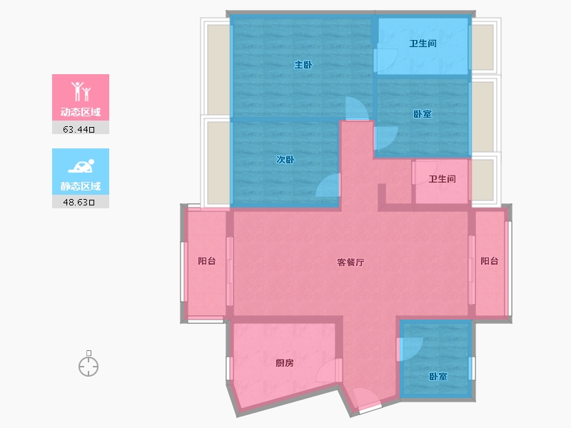 广东省-广州市-合生中央城-92.00-户型库-动静分区