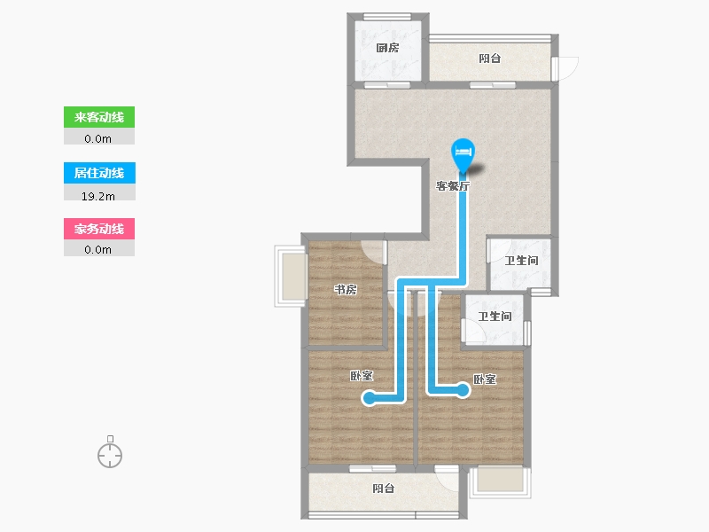 福建省-宁德市-富春嘉园-87.49-户型库-动静线