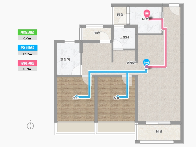 广东省-广州市-合生中央城-82.00-户型库-动静线