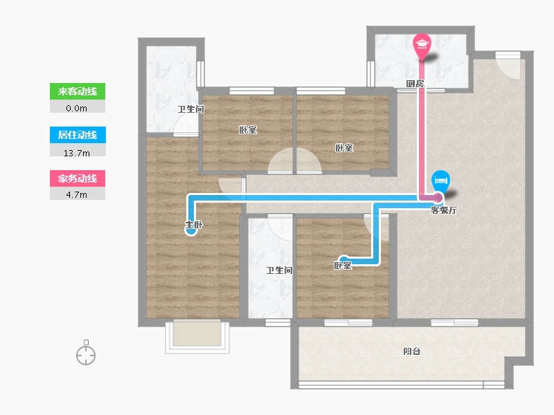 福建省-泉州市-源昌江南城-105.00-户型库-动静线