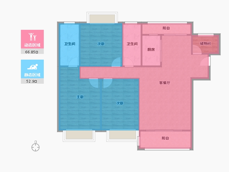 广东省-深圳市-金汐府-155.00-户型库-动静分区