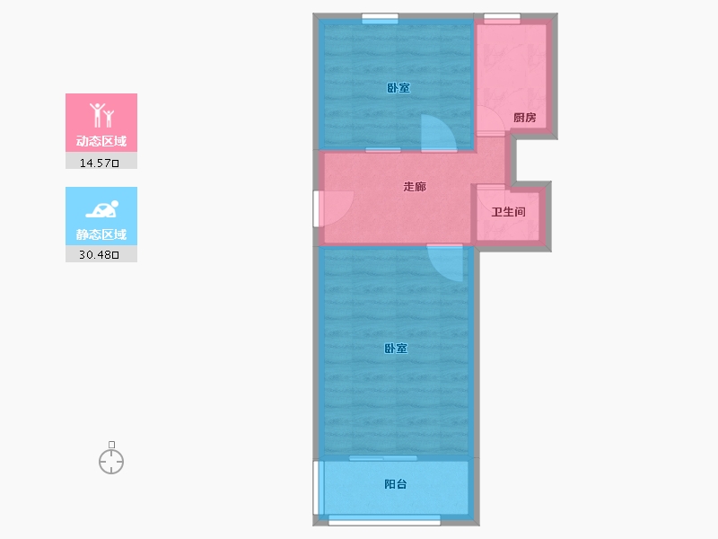 河北省-唐山市-机场路-40.00-户型库-动静分区