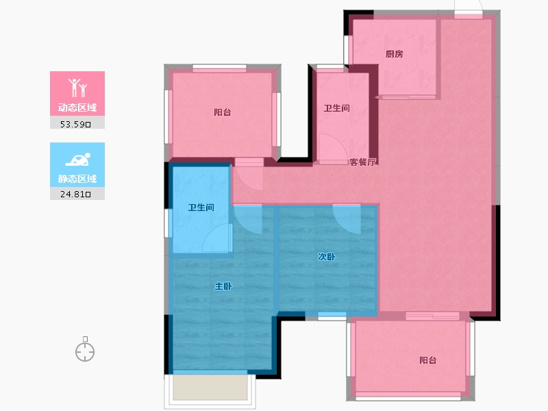 广西壮族自治区-南宁市-保利领秀前城-90.00-户型库-动静分区