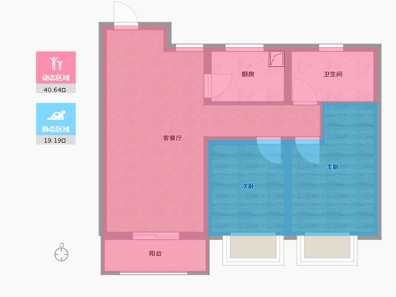 山西省-临汾市-未来城-60.16-户型库-动静分区