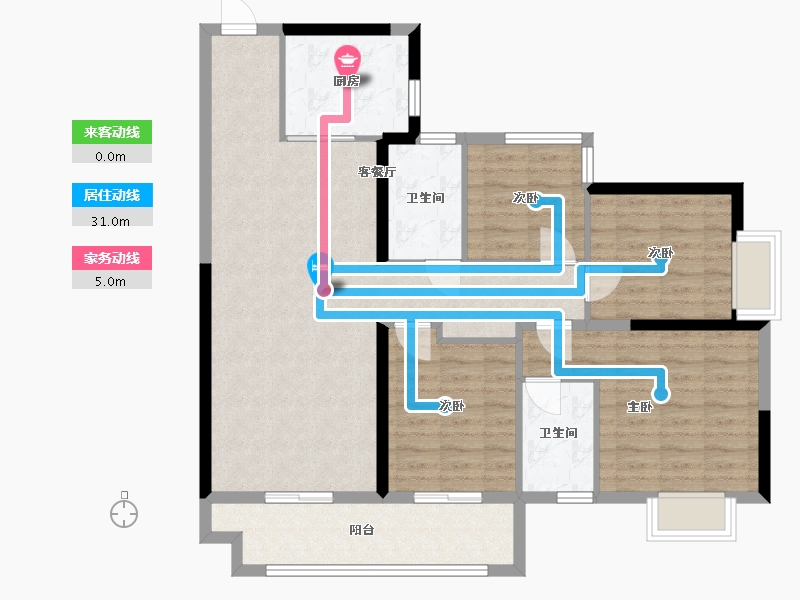 广东省-清远市-保利天汇-113.00-户型库-动静线