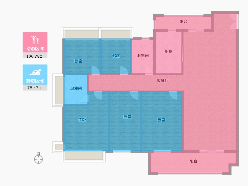 湖北省-黄石市-宏维半岛-169.33-户型库-动静分区