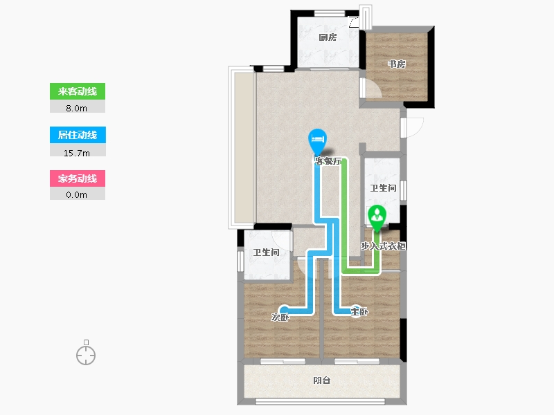 浙江省-湖州市-宸园-80.00-户型库-动静线