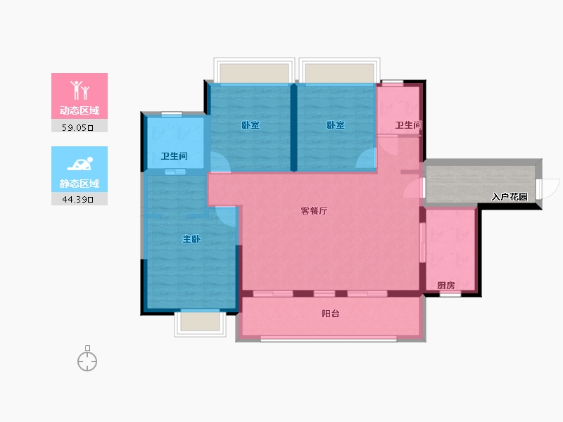 四川省-广安市-深广仁恒公园四季-100.00-户型库-动静分区