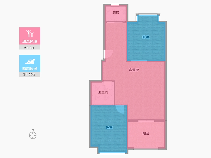 浙江省-温州市-兴华-90.00-户型库-动静分区