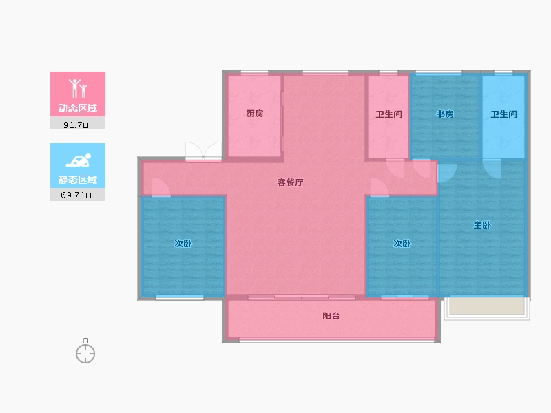 山东省-东营市-海通·桂园-150.00-户型库-动静分区