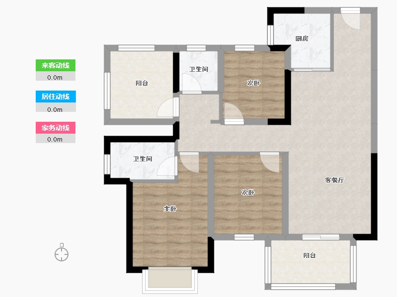 广西壮族自治区-南宁市-保利领秀前城-108.00-户型库-动静线