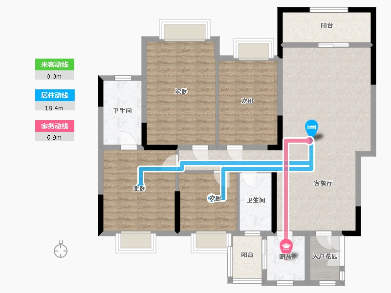 四川省-德阳市-泓景湾-140.00-户型库-动静线