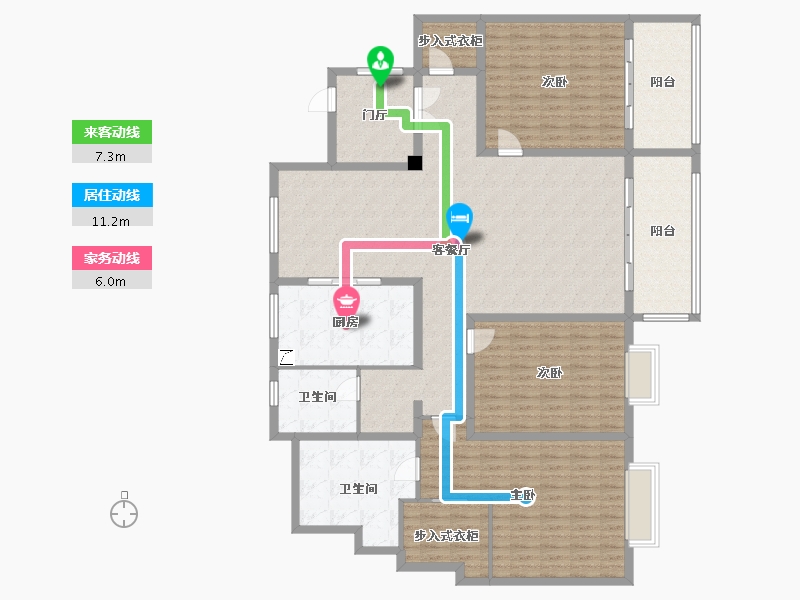 山东省-青岛市-海信君逸-190.00-户型库-动静线