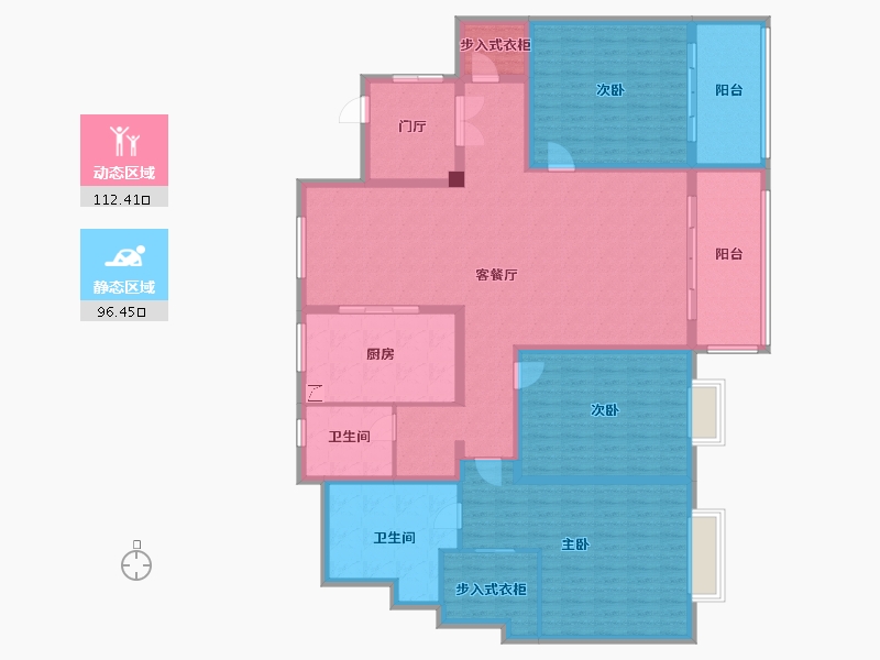 山东省-青岛市-海信君逸-190.00-户型库-动静分区