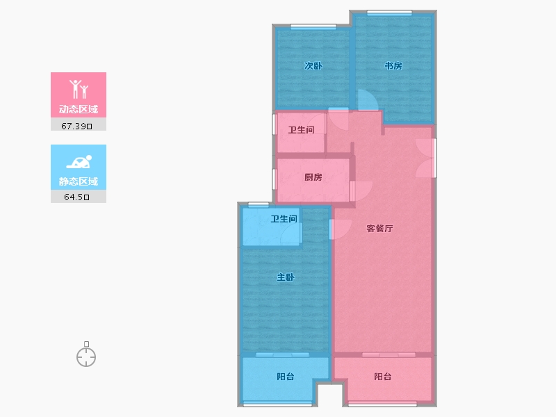 河南省-安阳市-松涛名城-119.00-户型库-动静分区