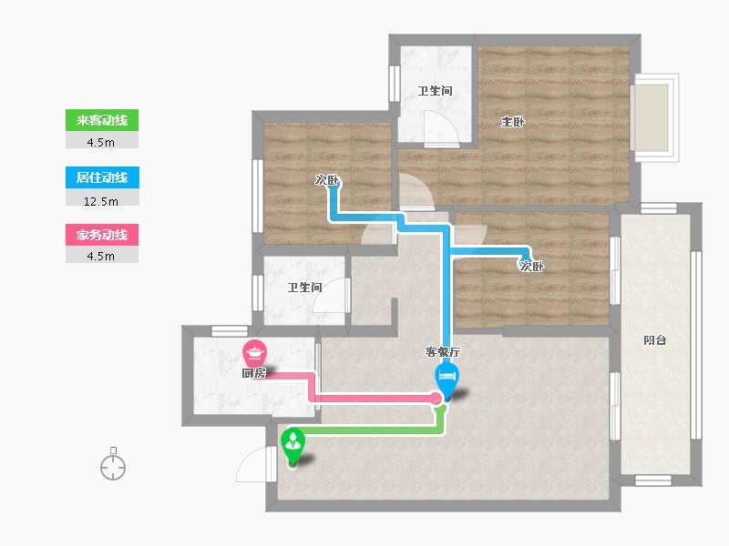 福建省-莆田市-凯天青山城-88.00-户型库-动静线